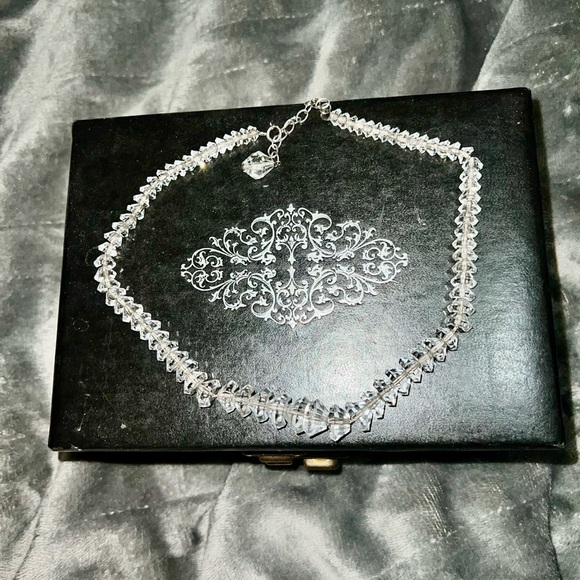 Rock Crystal Necklace with matching earrings Antique - Picture 4 of 14